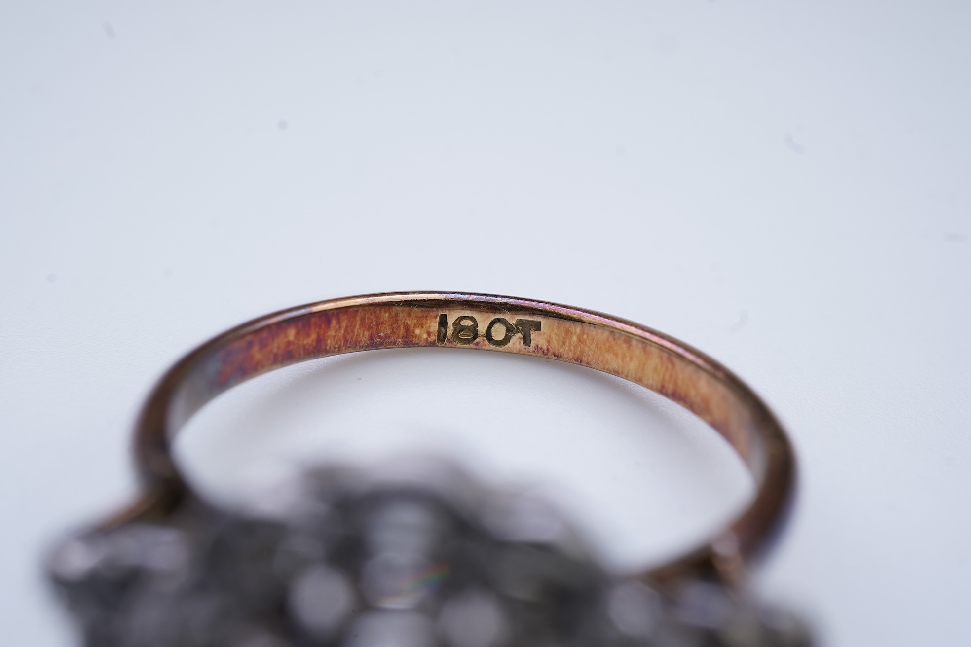 A diamond ring, early 20th century
